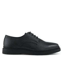 Jameson All-Leather Smart Lace Up Shoes - Black Grain