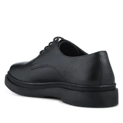Jameson All-Leather Smart Lace Up Shoes - Black Grain