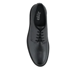 Jameson All-Leather Smart Lace Up Shoes - Black Grain