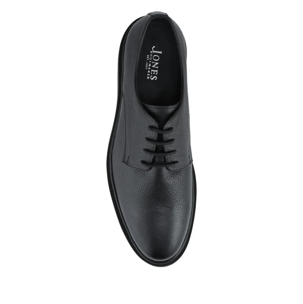 Jameson All-Leather Smart Lace Up Shoes - Black Grain