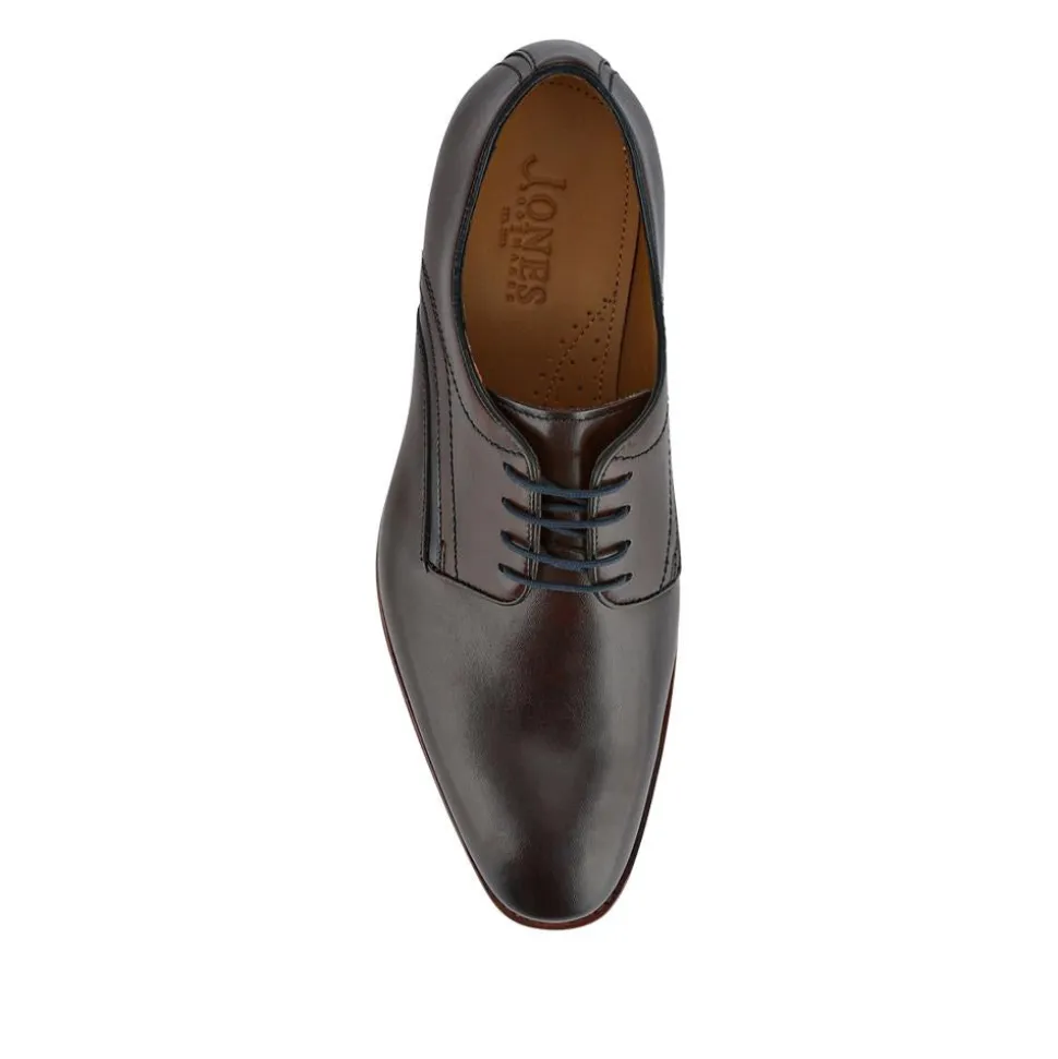Jammer Smart Leather Lace-Up Shoes - Dark Brown