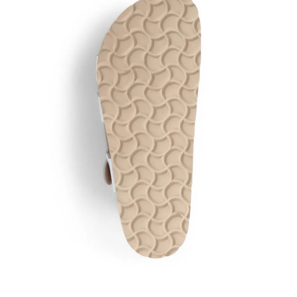 Jean Leather Sandals - Silver