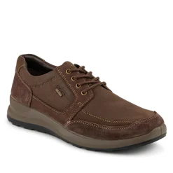 Josef Seibel Chunky Leather Water-Resistant Shoes - Dark Brown