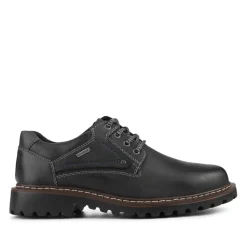 Josef Seibel Leather Water-Resistant Shoes - Black