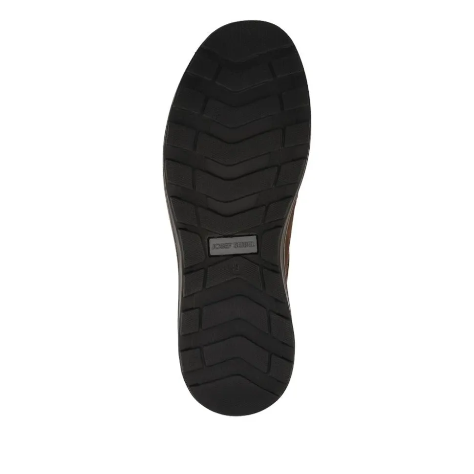 Josef Seibel Leather Water Resistant Slip On Shoes - Dark Brown