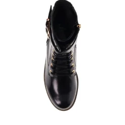 Kaffir Leather Ankle Boots - Black