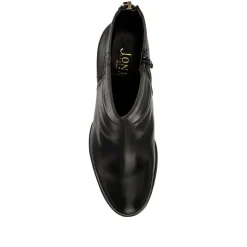 Karlia Leather Ankle Boots - Black Patent