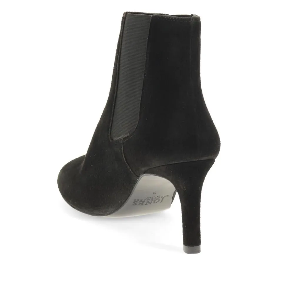 Katelyn Leather Ankle Boots - Black
