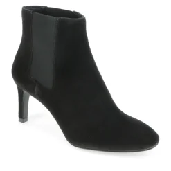 Katelyn Leather Ankle Boots - Black
