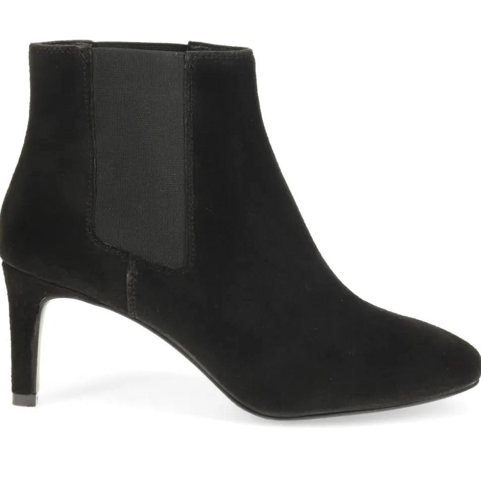 Katelyn Leather Ankle Boots - Black