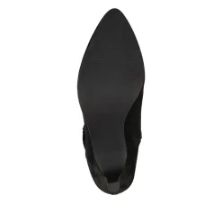 Kathryn Slouch Leather Ankle Boots - Black Suede