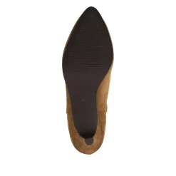 Kathryn Slouch Leather Ankle Boots - Tan Suede
