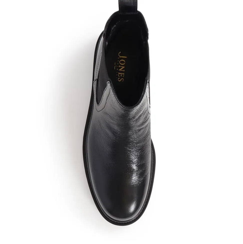 Kefalonia Leather Chelsea Boots - Black Patent