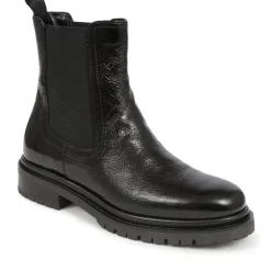 Kefalonia Leather Chelsea Boots - Black Patent