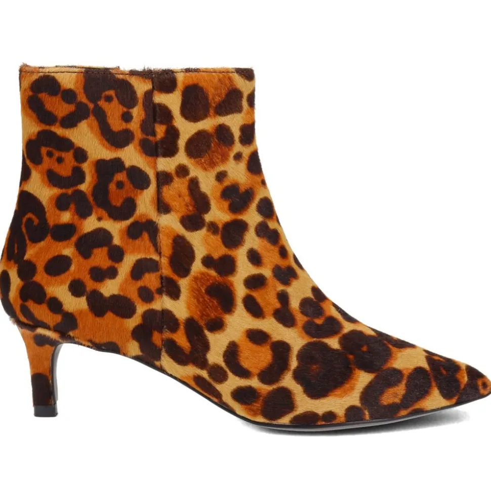 Kezia Stiletto-Heeled Ankle Boots - Leopard