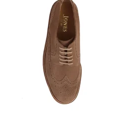 Kingsbay Men's Leather Brogues - Taupe