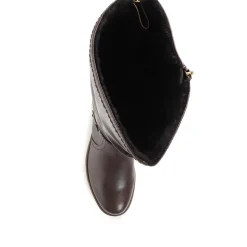 Knee High Boots - Dark Brown