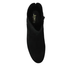 Kylee Smart Leather Zip Up Ankle Boots - Black Suede