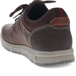 Lace-Detailed Slip-On Shoes - Brown