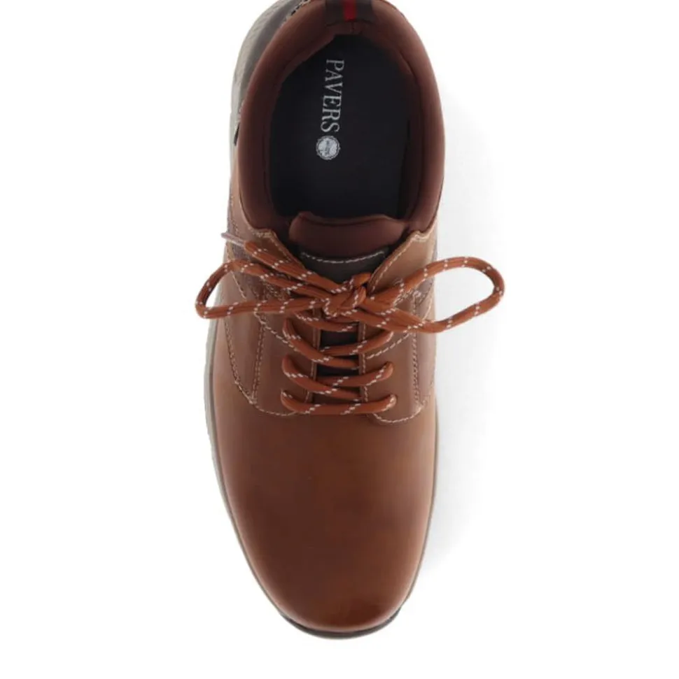 Lace-Detailed Slip-On Shoes - Tan