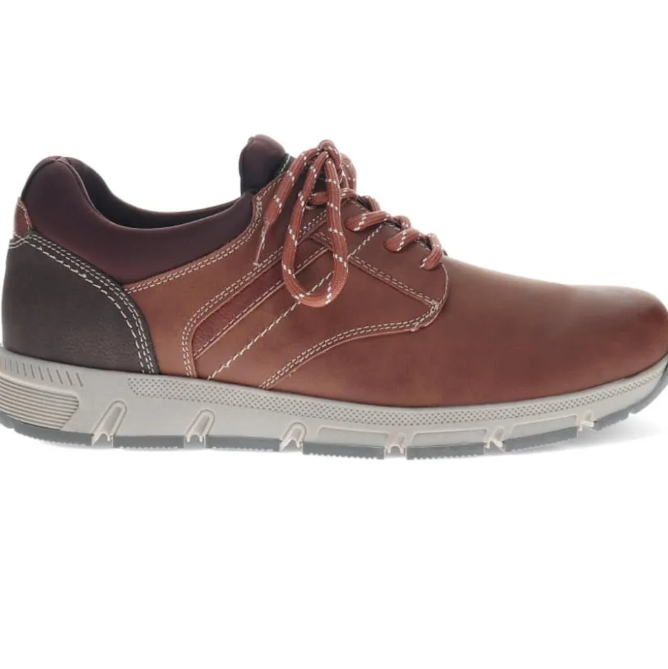 Lace-Detailed Slip-On Shoes - Tan