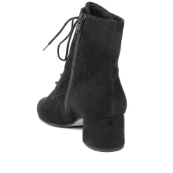 Lace-Up Ankle Boots - Black
