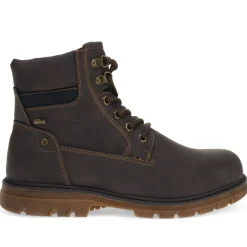 Lace-Up Ankle Boots - Dark Brown