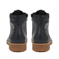 Lace-Up Ankle Boots - Navy