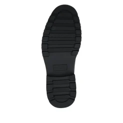 Lace Up Casual Block Heel Chukka Boots - Black