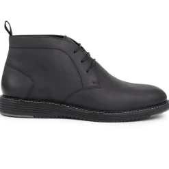 Lace-Up Chukka Boots - Black