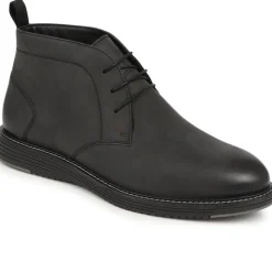 Lace-Up Chukka Boots - Black