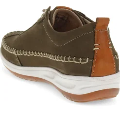 Lace-Up Chunky Trainers - Khaki