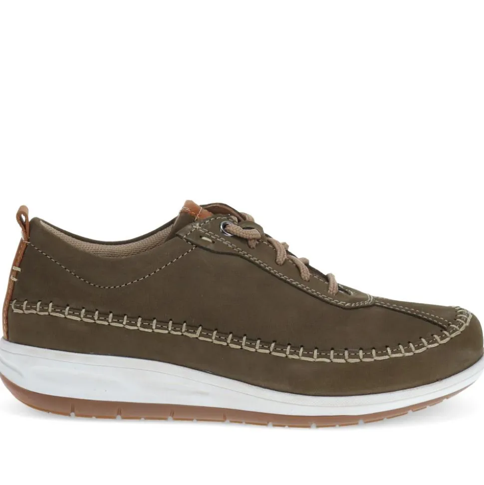 Lace-Up Chunky Trainers - Khaki