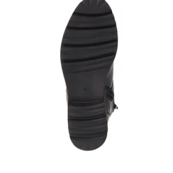 Lace-Up Leather Boots - Black