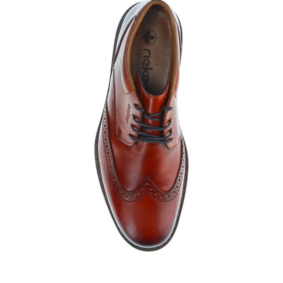 Lace-Up Leather Brogues - Tan