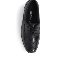 Lace-Up Leather Shoes - Black