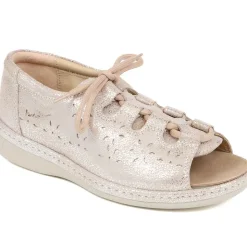 Lace-Up Sandal - Silver