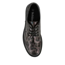 Lace-Up Smart Shoes - Brown Leopard