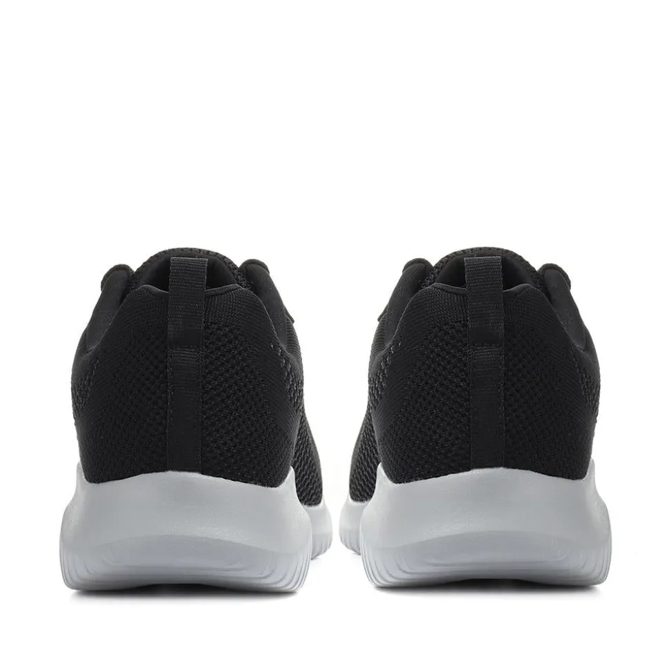 Lace-Up Trainer - Black
