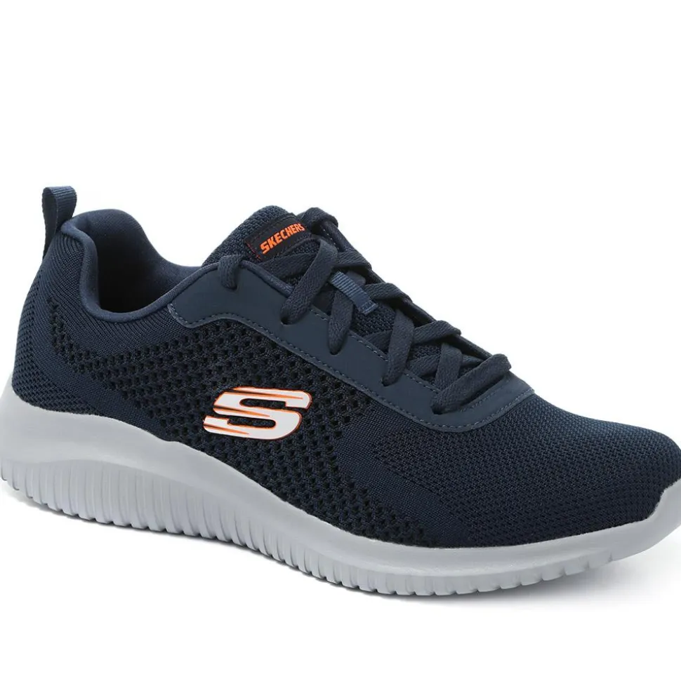 Lace-Up Trainer - Navy