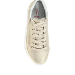 Lace-Up Trainer Pump - Champagne