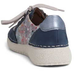 Lace-Up Trainers - Blue Multi