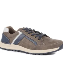 Lace Up Trainers - Brown