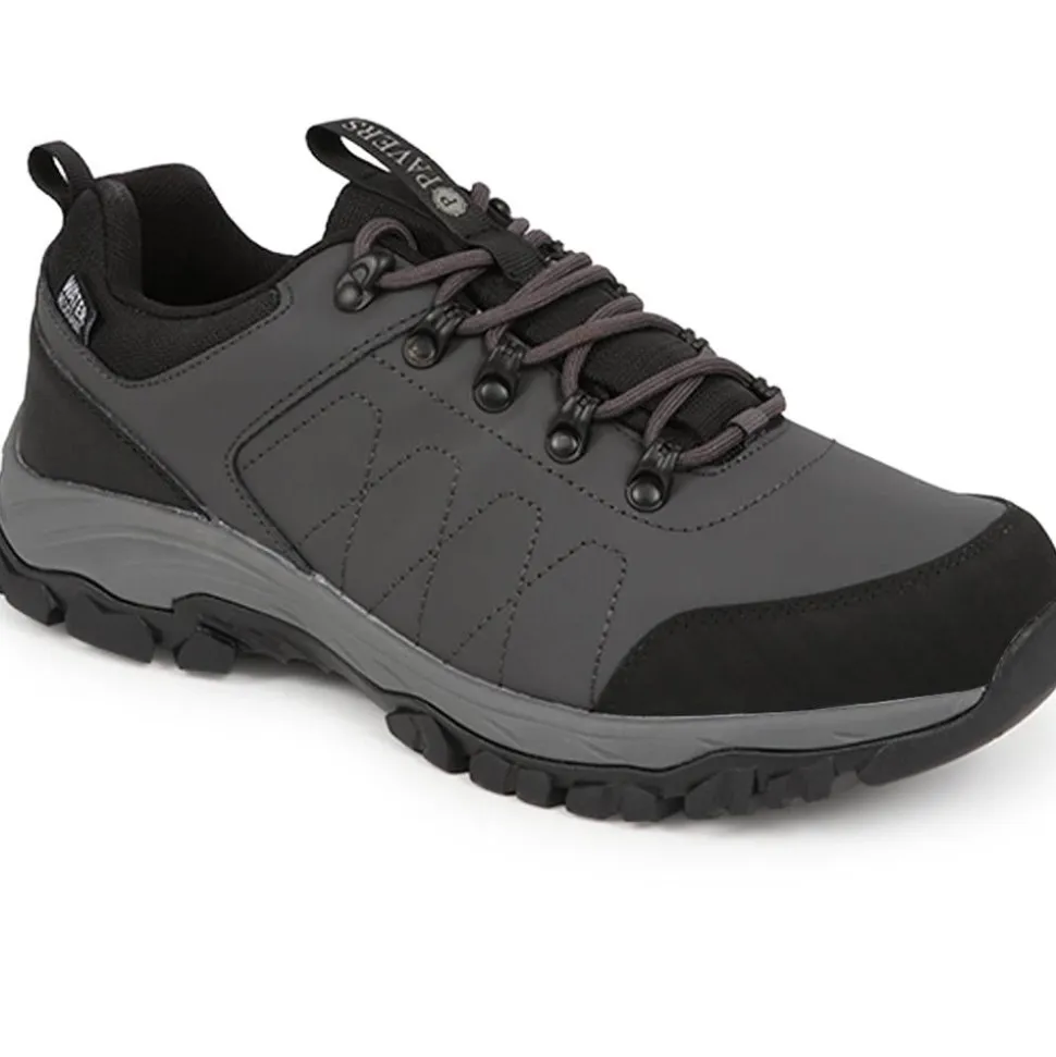 Lace-Up Trainers - Charcoal