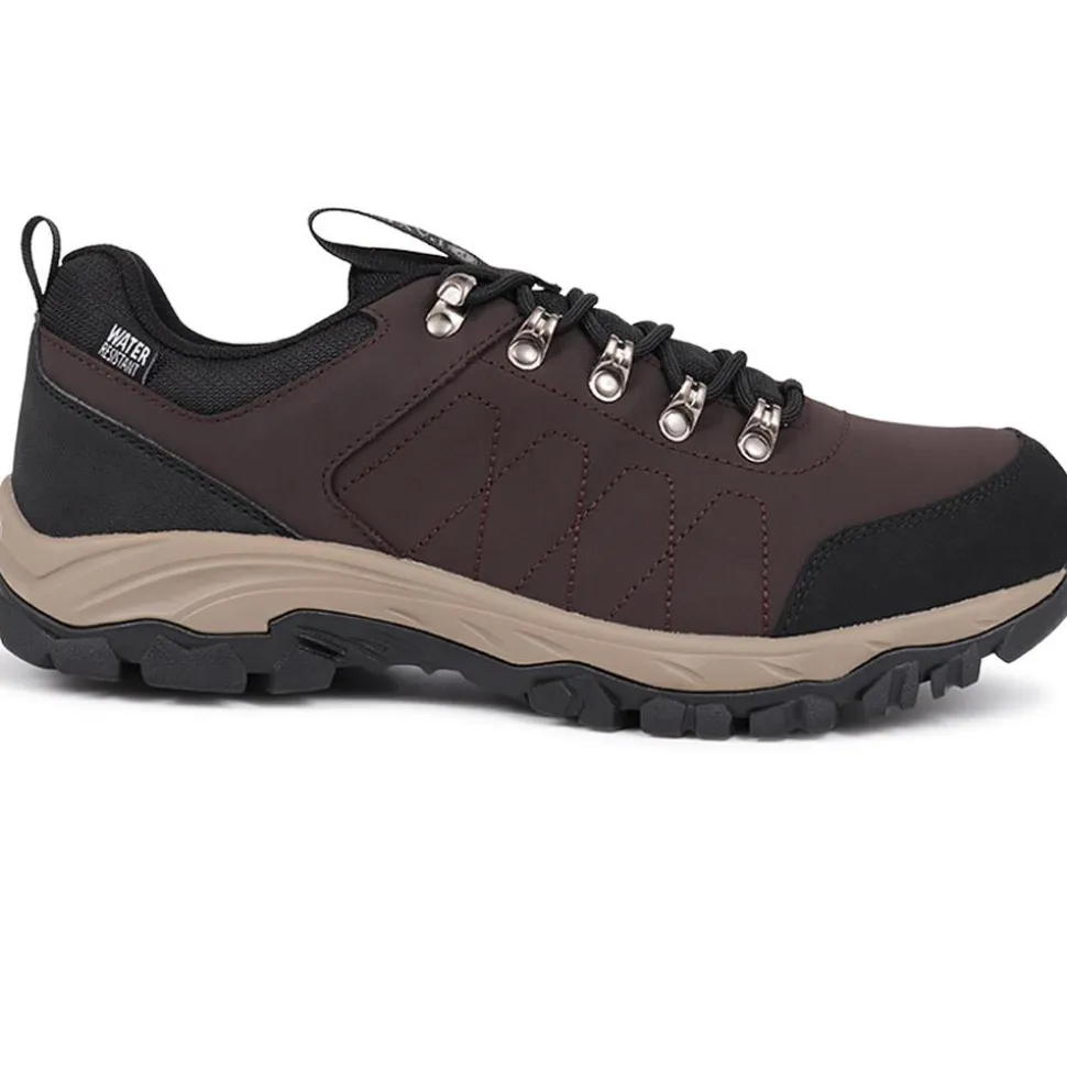 Lace-Up Trainers - Dark Brown