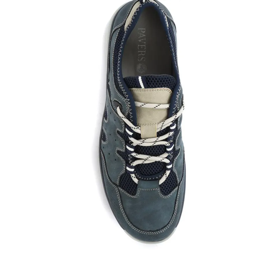 Lace -Up Trainers for Men - Navy