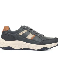 Lace-Up Trainer Shoe - Navy