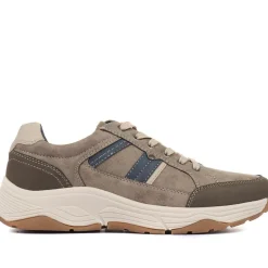 Lace-Up Trainer Shoe - Taupe
