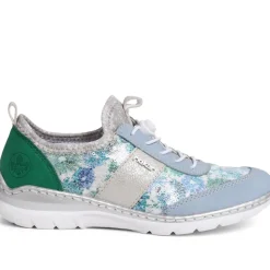 Lace-Up Trainers - Light Blue