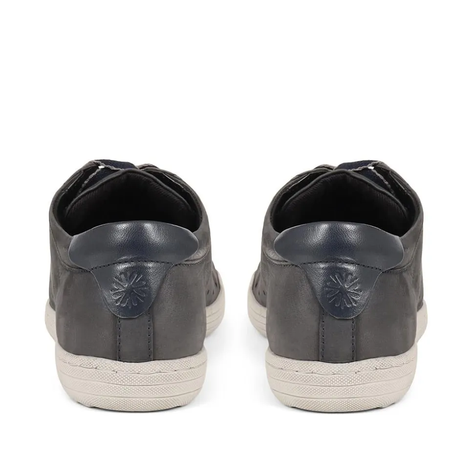Lace-Up Trainers - Navy